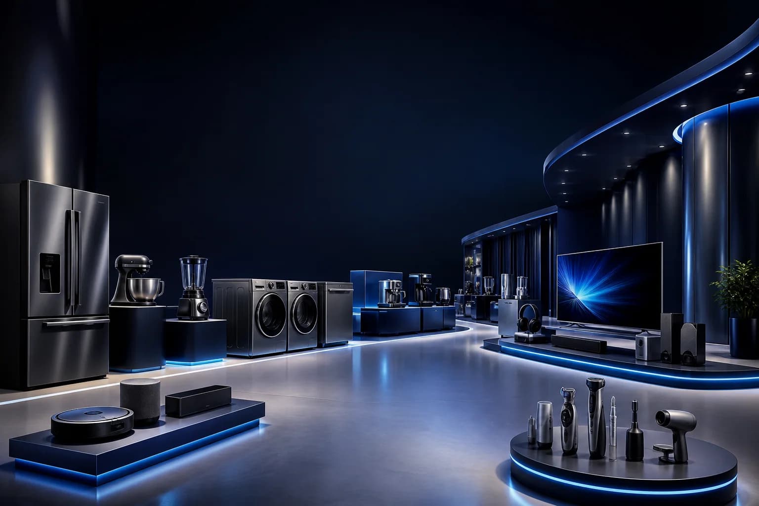 Premium appliance and electronics showroom